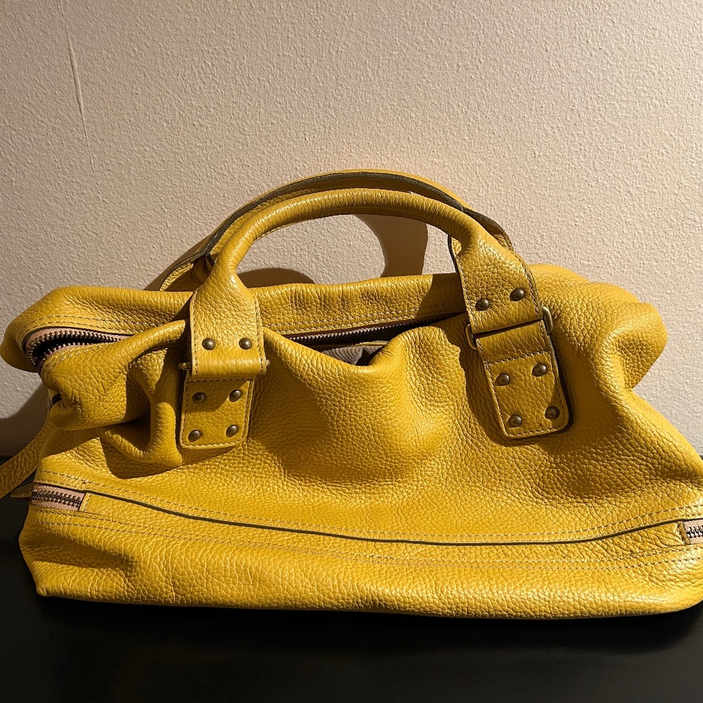 Vintage Rabeanco - Mustard Handbag, Leather